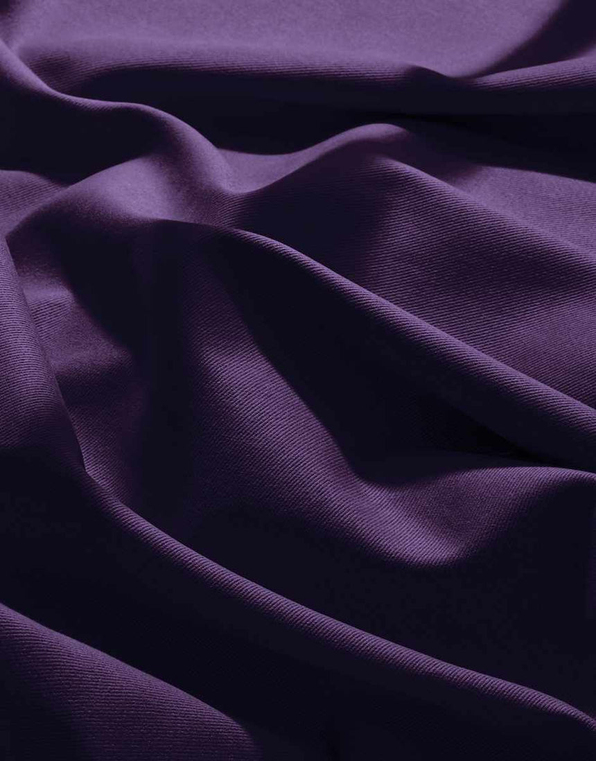 Majestic Purple Gabardine Cotton Fabric, Atelier Brunette