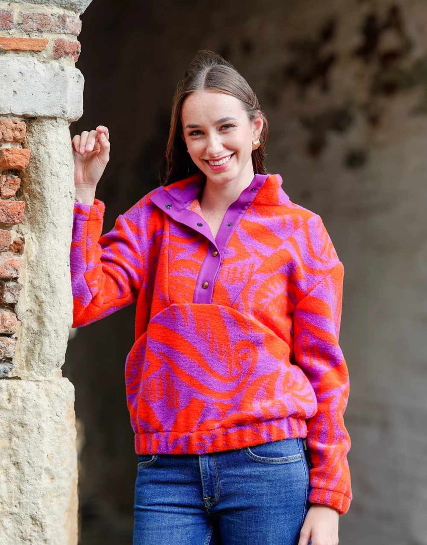 Julia Sweater Limited Edition Wool-Fleece Dressmaking Kit, Atelier Jupe