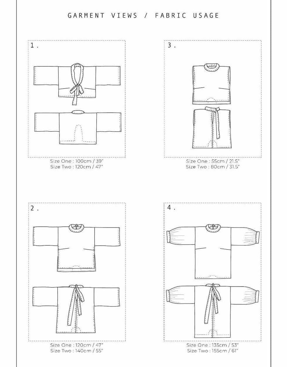 Tie Top Zero Waste Sewing Pattern, Birgitta Helmersson Clothkits