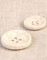 Natural Rice Husk Buttons, 15mm