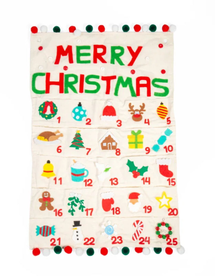 Make Your Own Advent Calendar Sewing Kit Suitcase for Kids, Buttonbag