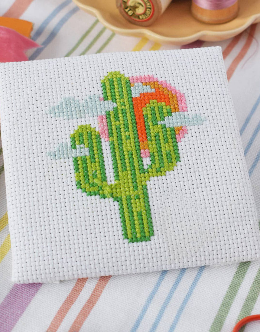 Cactus Mini Embroidery Kit, The Make Arcade