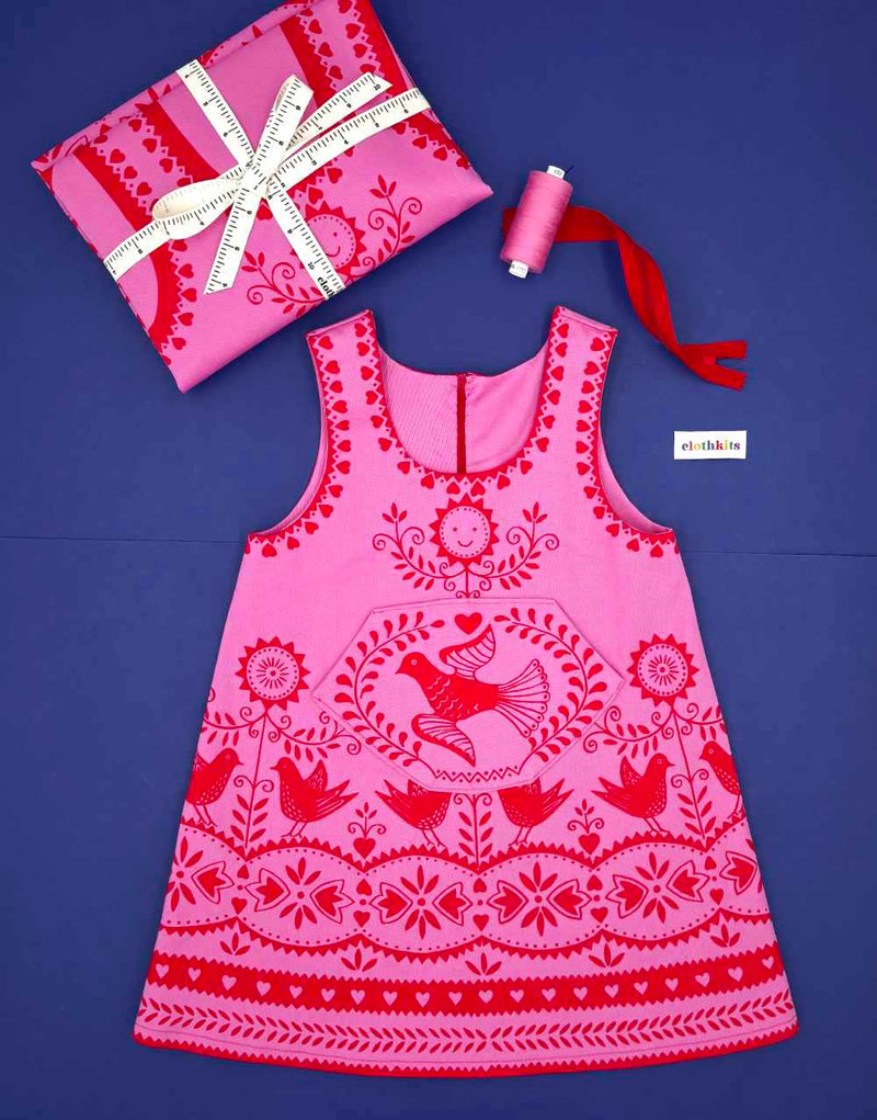 Apron Dress Sewing Pattern, The Assembly Line Clothkits Apron Dress Sewing Pattern, The Assembly Line Clothkits