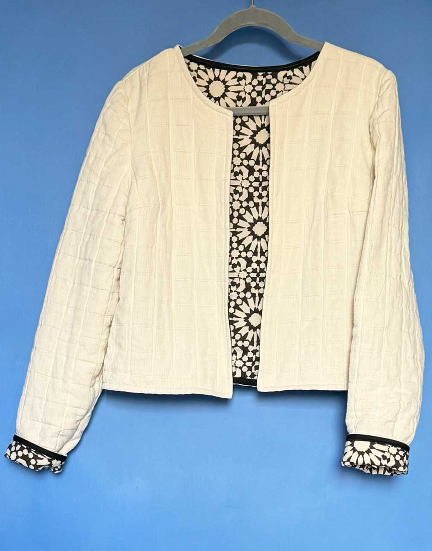 Quilted Jacquard Reversible Boxy Jacket Dressmaking Kit, Clothkits®