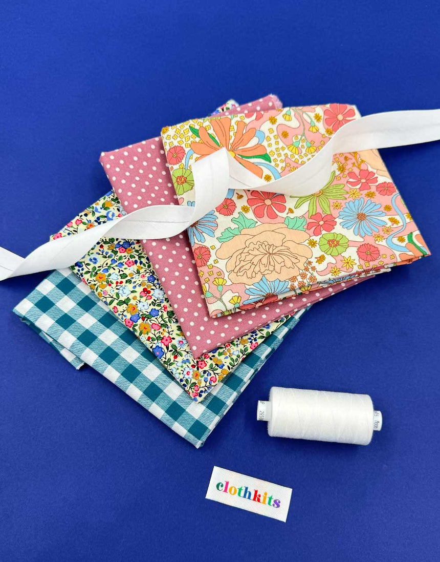 Sew Your Own Bunting Kit, Vintage Pastels