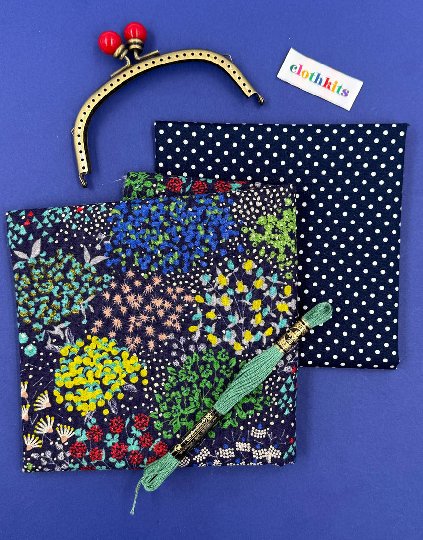 Echino Clasp Purse Clothkits® Sewing Kit, Various Colours