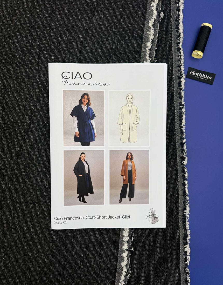 Capri Linen Francesca Unlined Coat Dressmaking Kit, Ciao Patterns