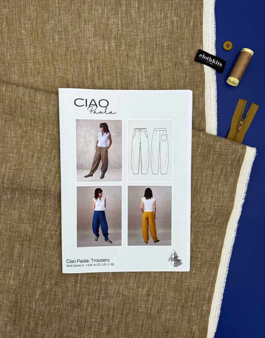 Ciro Linen Paola Trouser Dressmaking Kit, Ciao Patterns