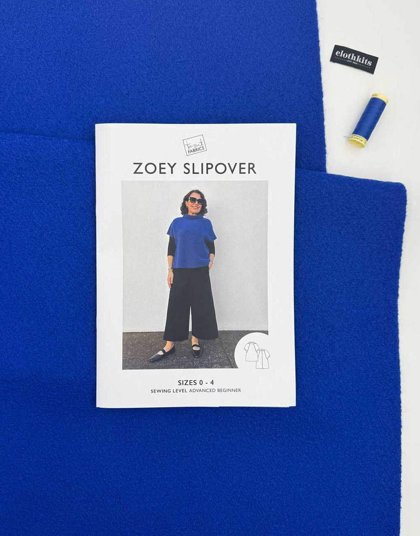 Boiled Wool Zoey Slipover Top Complete Dressmaking Kit, Tessuti