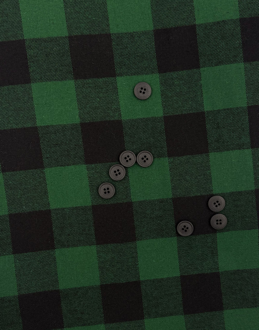 Brushed Cotton Check Arbor Workwear Shirt Jacket Unisex Dressmaking Kit, Merchant & Mills