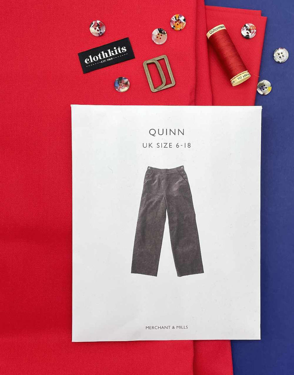 Coloured Quinn Sailor Trousers Complete Dressmaking Kit, Merchant & Mi