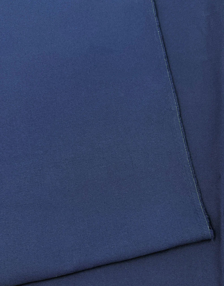 Remnant 2m - Dark Navy Blue Cotton Drill Fabric