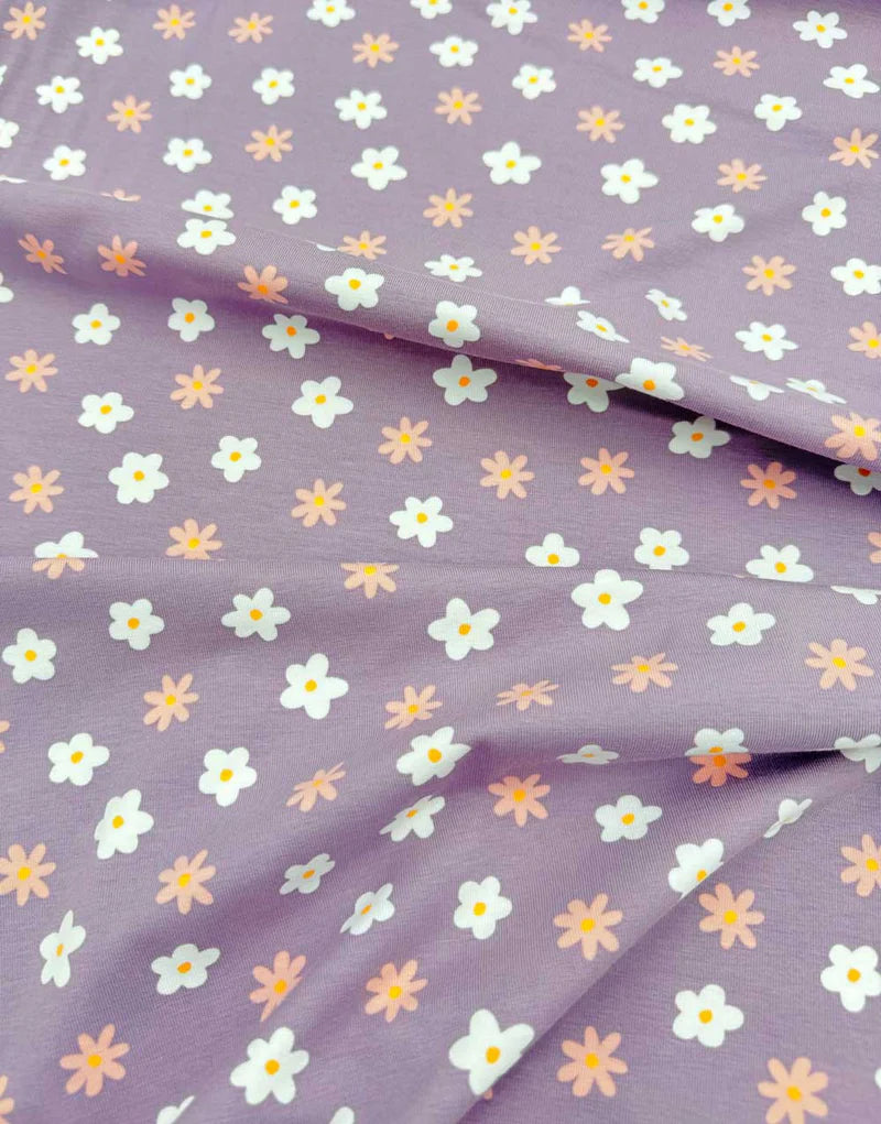 Remnant 80cm - Electric Meadow Organic Cotton Jersey Fabric