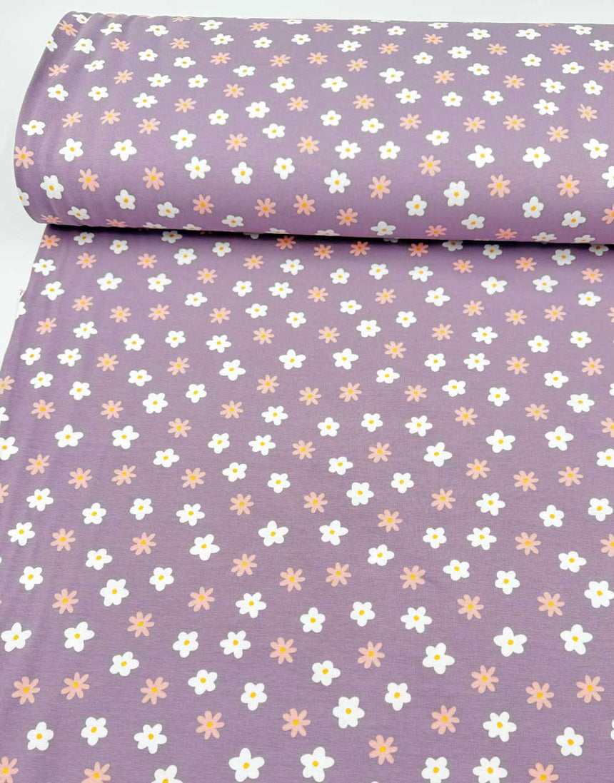 Electric Meadow Organic Cotton Jersey Fabric