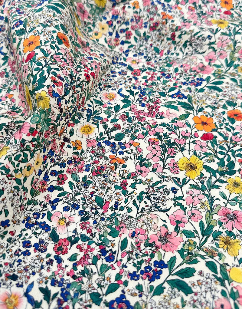 Remnant 1.15m - Wildflower Garden Cotton Poplin Fabric