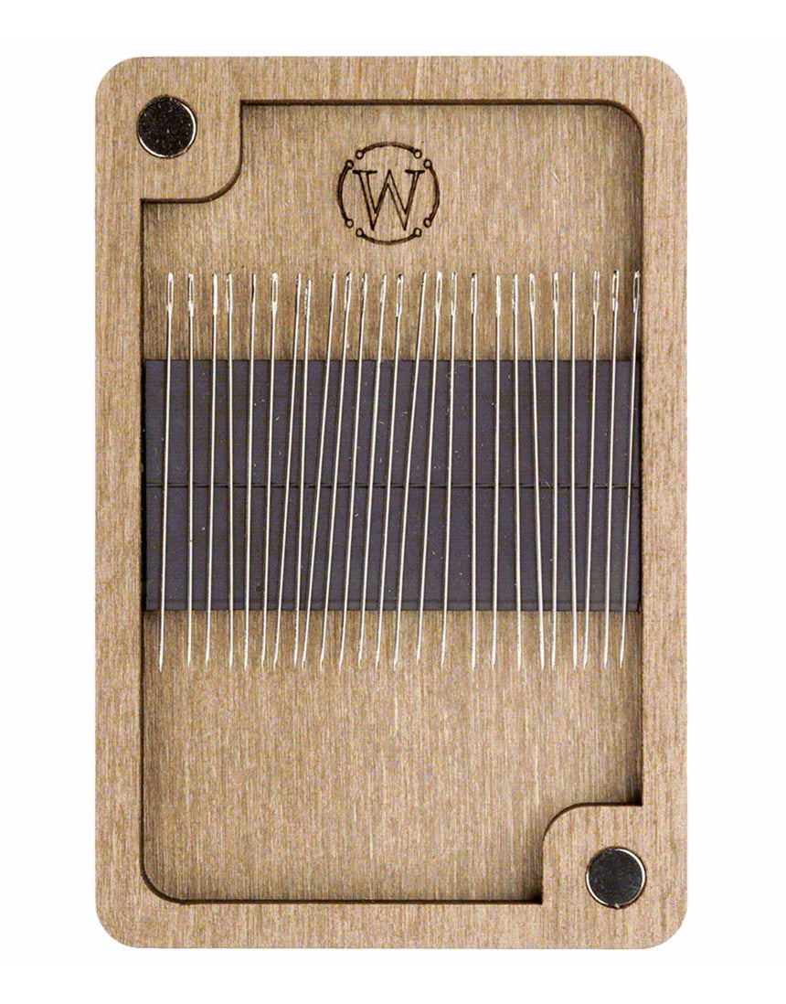 Beaded Wooden Magnetic Needle Minder Kit - Pink & Green