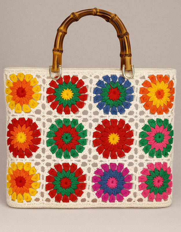 White Crochet Rose Cotton Trimming