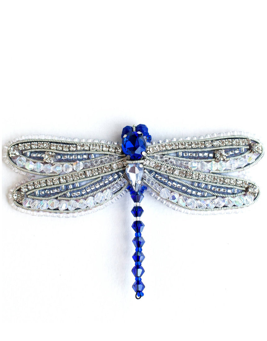 Dragonfly Beaded Embroidery Brooch Kit