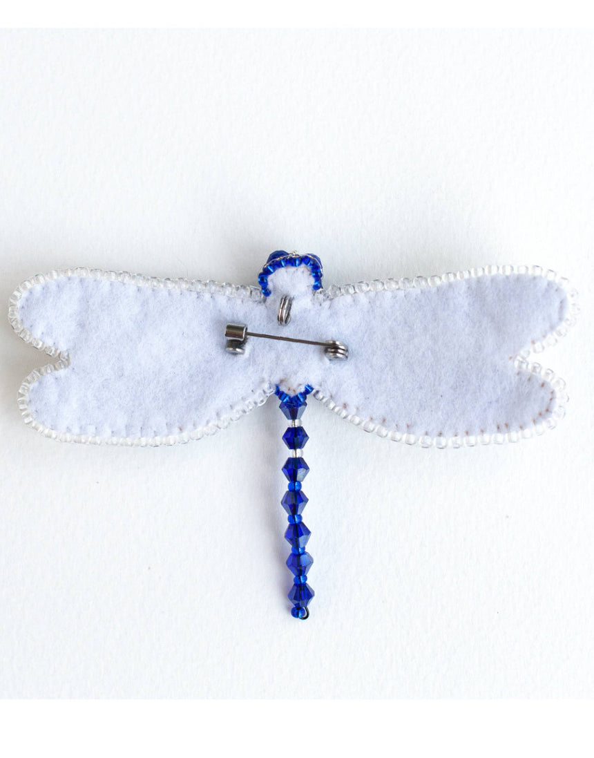 Dragonfly Beaded Embroidery Brooch Kit