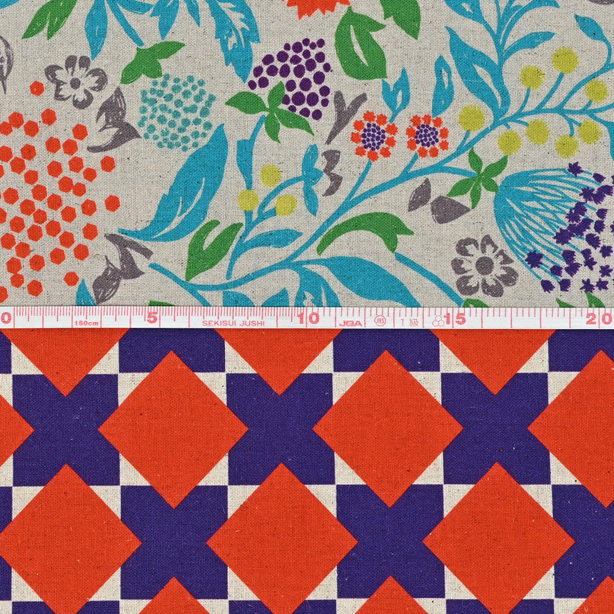And Japanese Cotton Linen Fabric, Echino