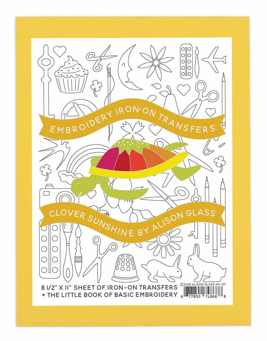 Clover Sunshine Embroidery Iron on Transfers, Alison Glass