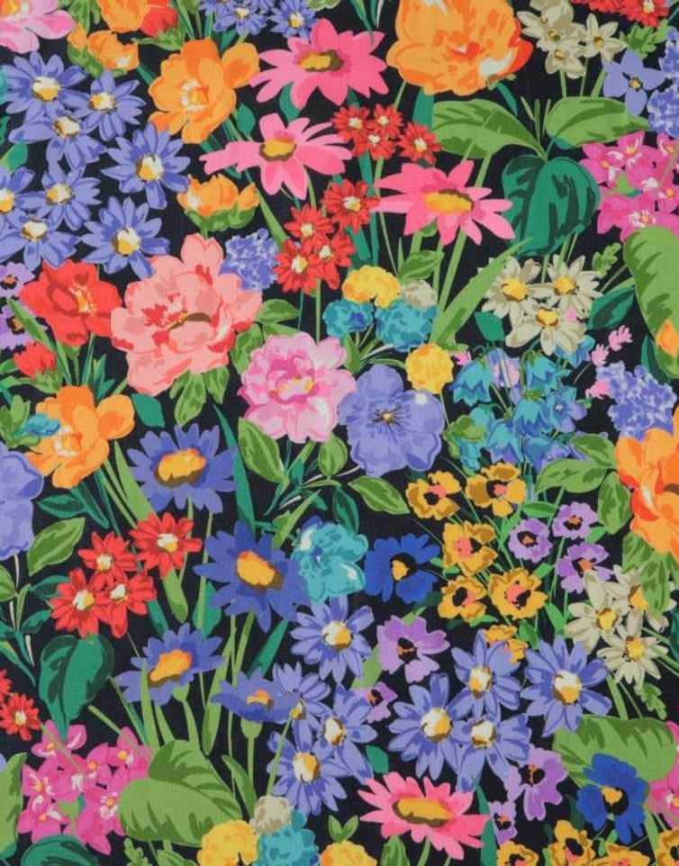 Floral Viscose Linen Bailee Shorts Dressmaking Kit, Tessuti Clothkits