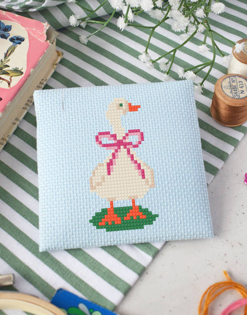 Goose Mini Cross Stitch Kit, The Make Arcade
