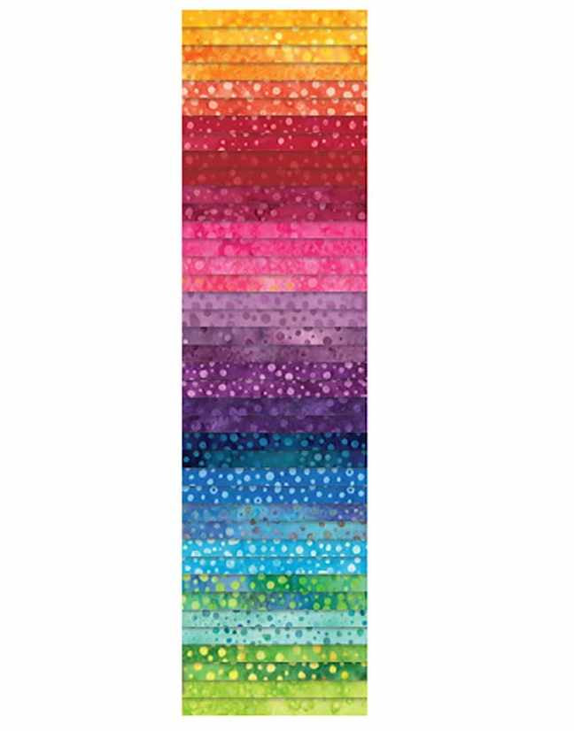 Bali Pop  2.5" Fabric Strips, Hoffman Fabrics
