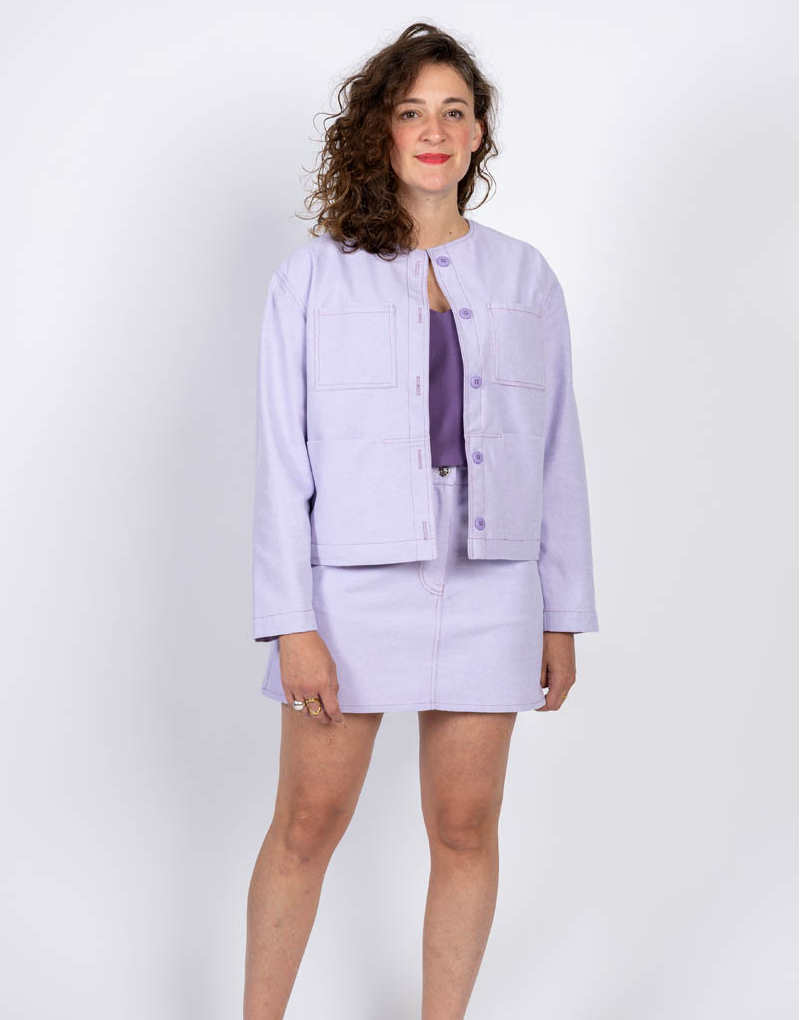 Gold Denim Jacket Sewing Pattern, I AM Patterns