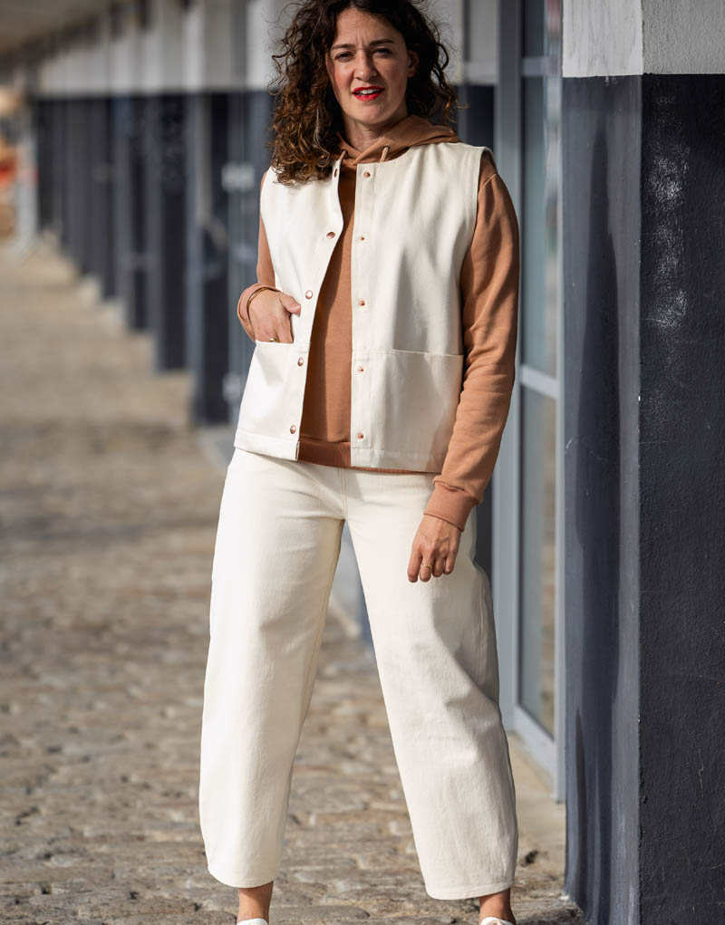 Gold Denim Jacket Sewing Pattern, I AM Patterns