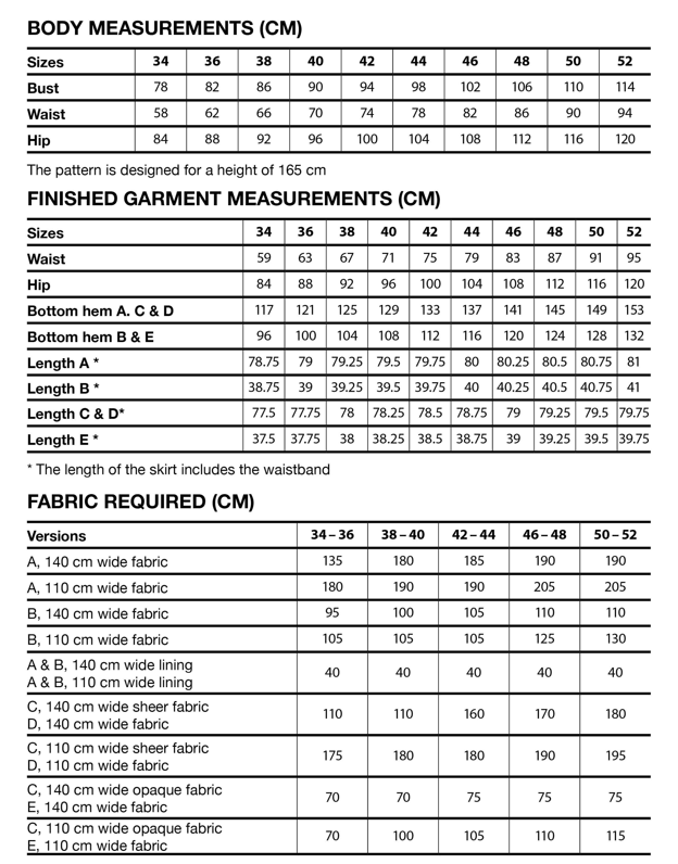 Ruby Denim Skirt Sewing Pattern, I AM Patterns