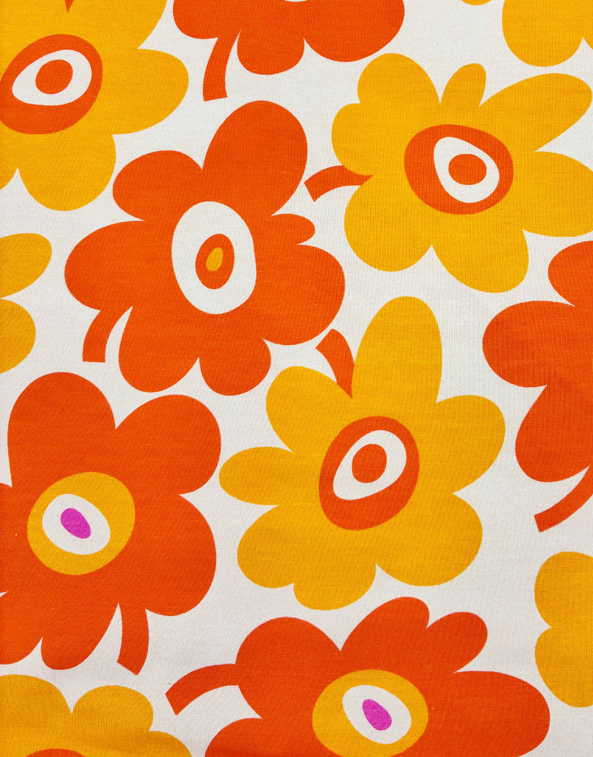 Sunburst Bloom Cotton Jersey Fabric