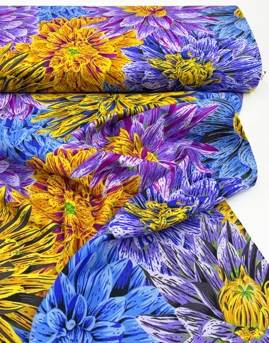 Cool Bursting Stripes Cotton Fabric, Philip Jacobs for Kaffe Fassett Collective Autumn 2026