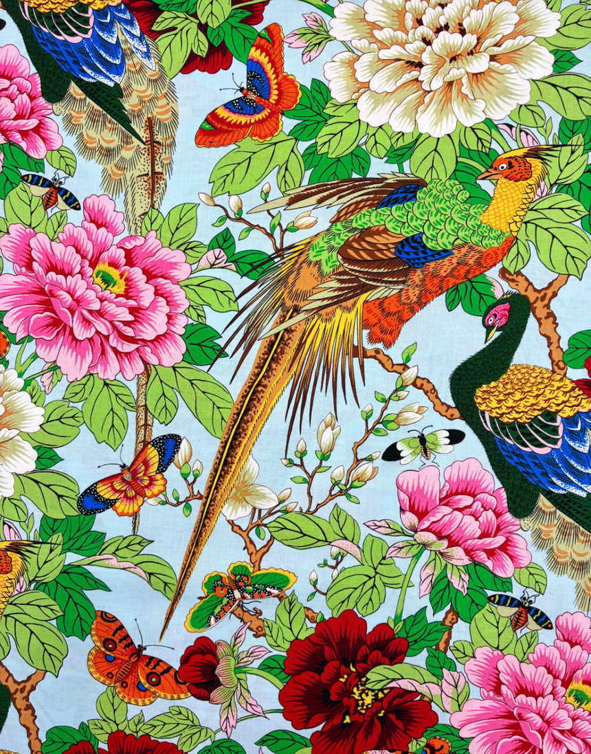 Multi Birds and Bees Cotton Fabric, Philip Jacobs for Kaffe Fassett Collective Autumn 2026