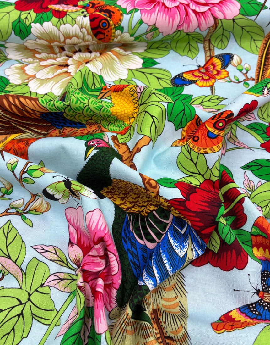 Multi Birds and Bees Cotton Fabric, Philip Jacobs for Kaffe Fassett Collective Autumn 2026