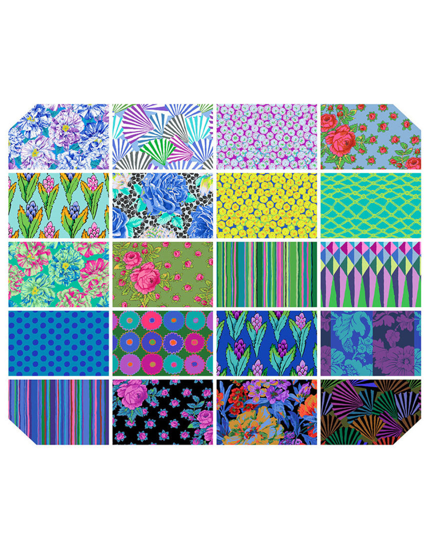 Kaffe Fassett Collective 10" Layer Cake 42 Pieces, Spring 2026 Cool