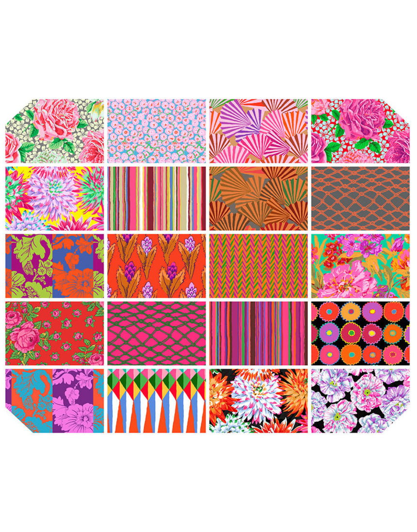 Kaffe Fassett Collective 10" Layer Cake 42 Pieces, Spring 2026 Warm