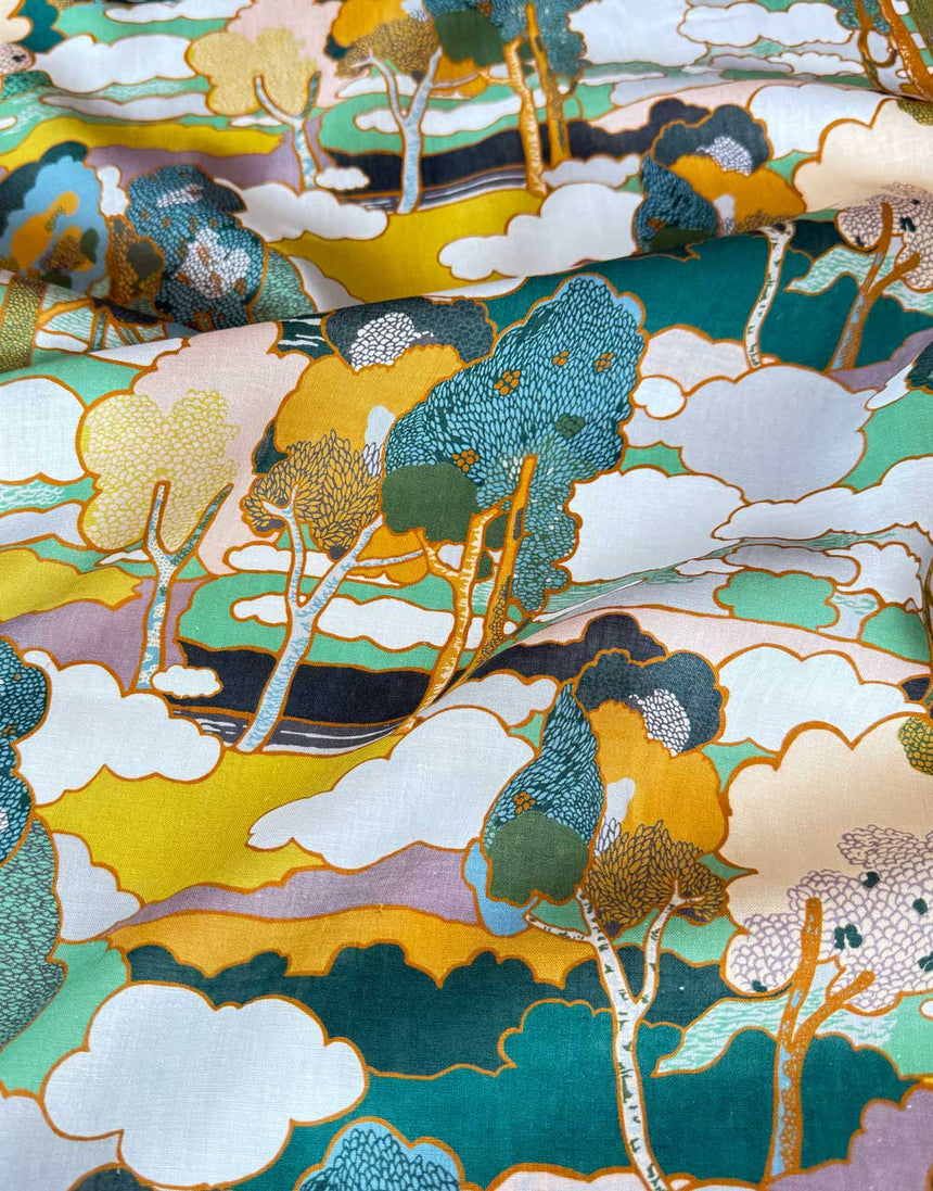 Remnant 1.3m - Liberty Fabrics Augusta Linen, Prospect Road B