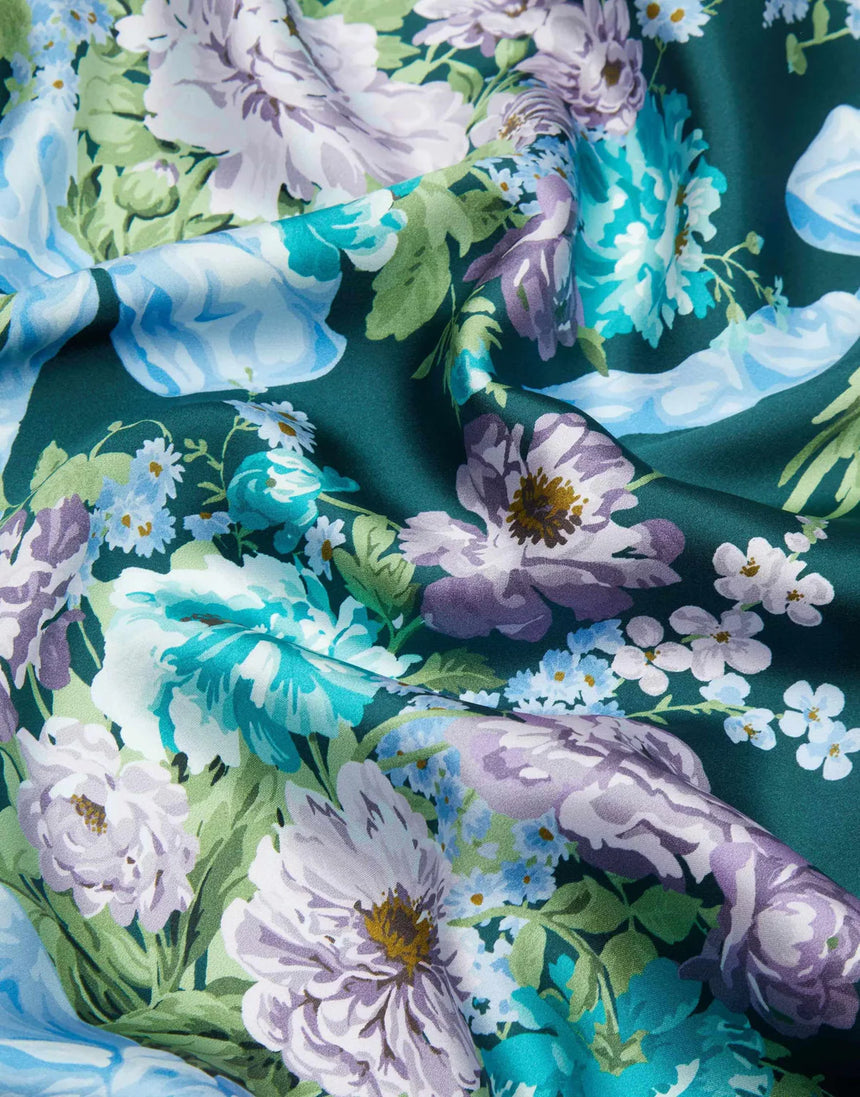 Remnant 50cm - Liberty Fabrics x Bridgerton Belgravia Silk Satin Bow Bouquet C