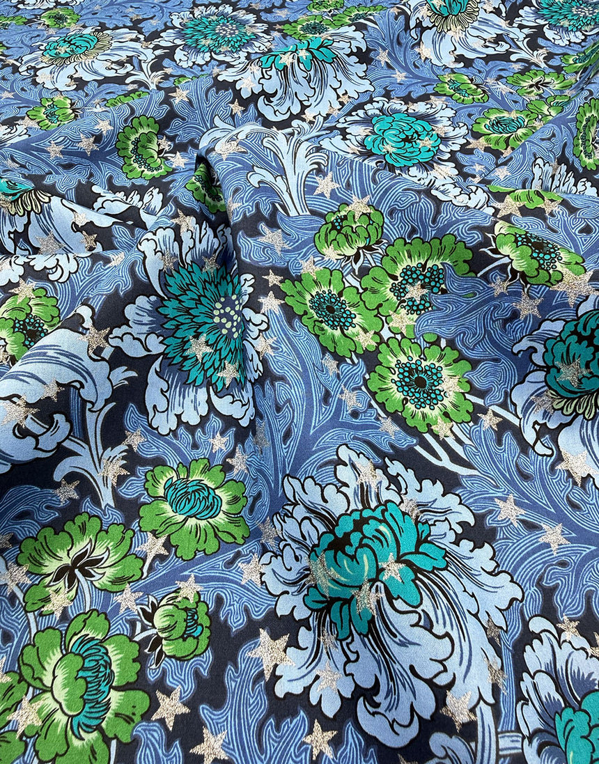 Liberty Fabrics Tana Lawn® Cotton Christmas Fabric December Day Star C