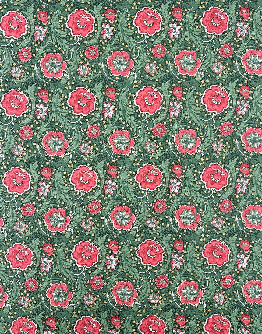 Liberty Fabrics Tana Lawn® Cotton Christmas Fabric Metallic Festive Finesse A