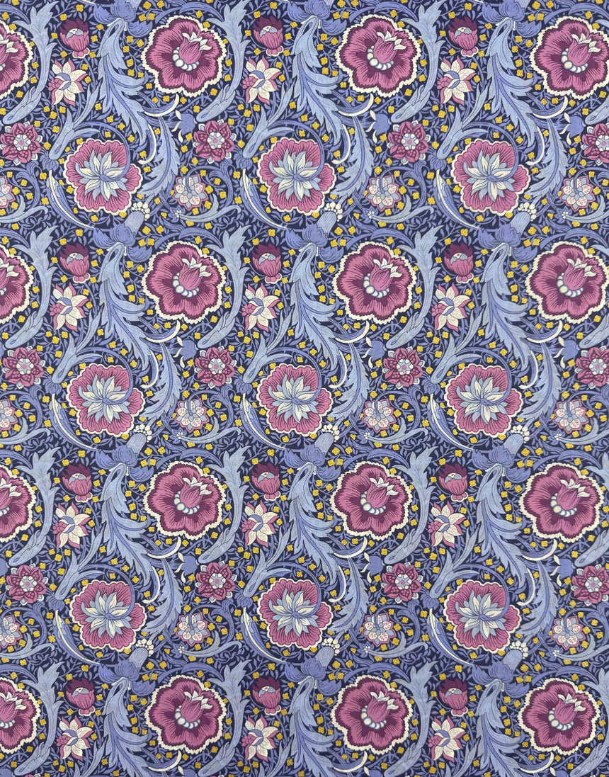 Liberty Fabrics Tana Lawn® Cotton Christmas Fabric Metallic Festive Finesse C