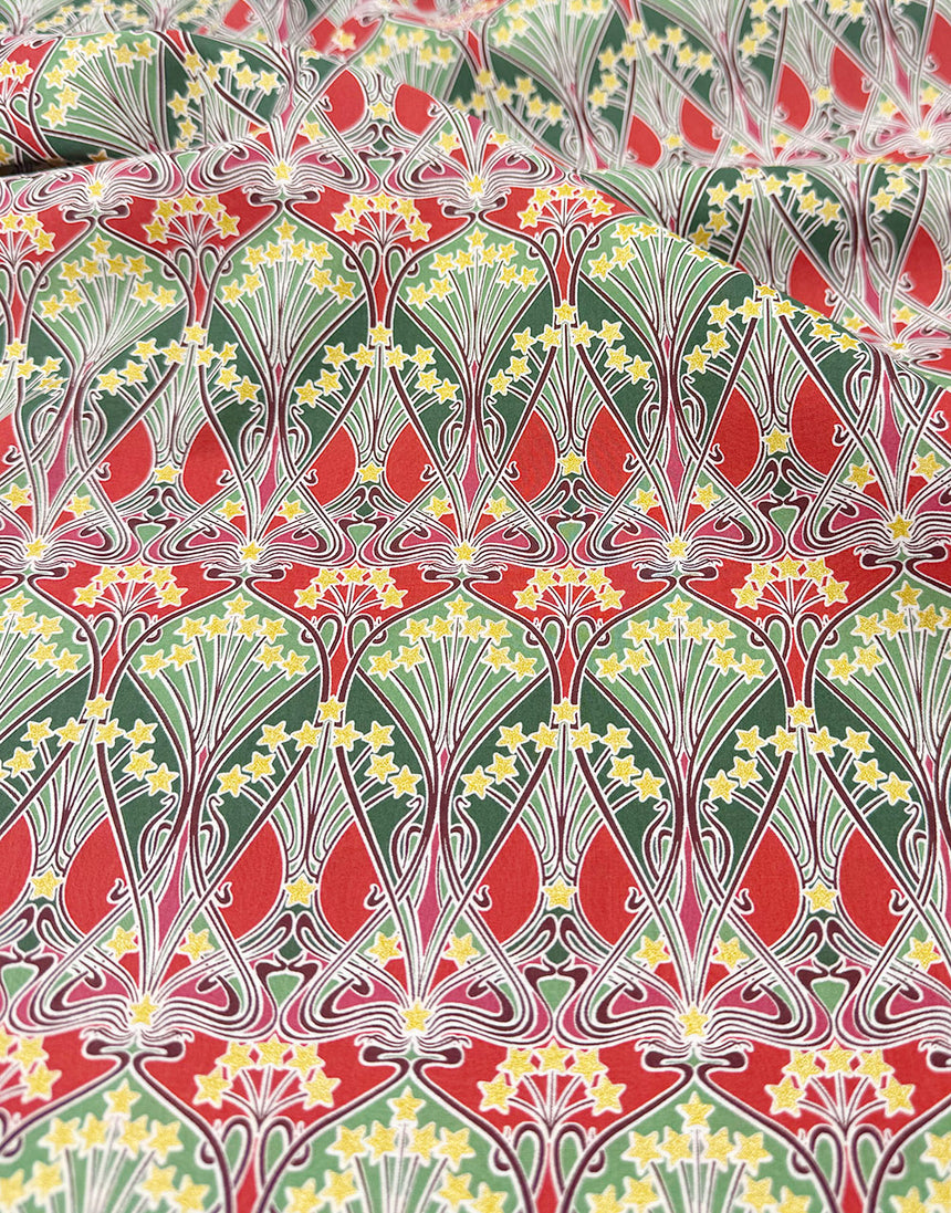 Liberty Fabrics Tana Lawn® Cotton Christmas Fabric Metallic Ianthe Sparkle A