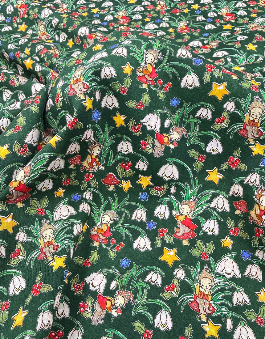 Liberty Fabrics Tana Lawn® Cotton Christmas Fabric Liberty Elves B