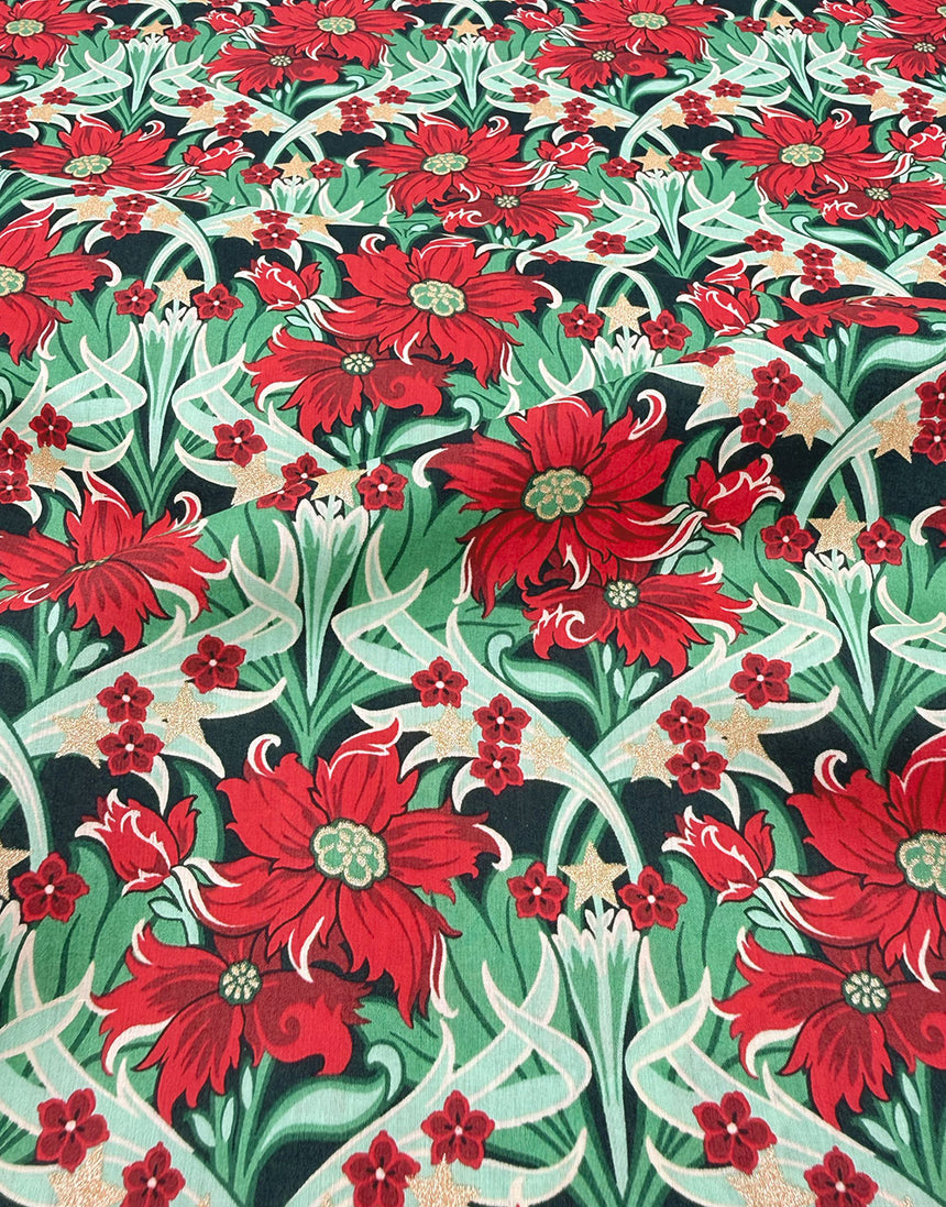 Liberty Fabrics Tana Lawn® Cotton Christmas Fabric Merry Mews A