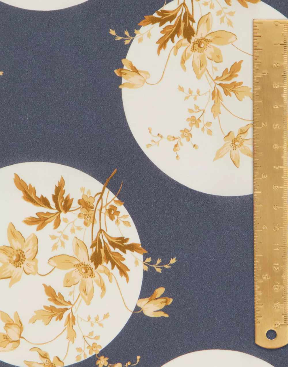 Liberty Fabrics Kensington Crepe de Chine Silk Fabric, Metallic Fantasy Land B