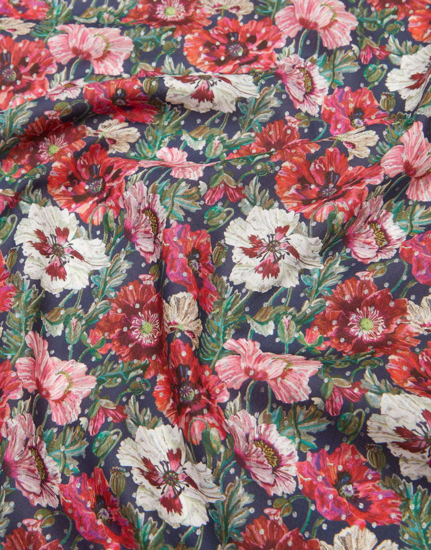 Liberty Fabrics Tana Lawn® Poppy Amelie Metallic Spot A