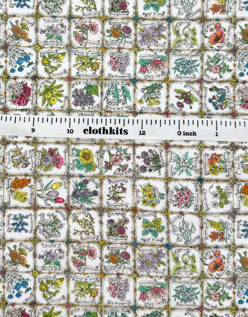 Liberty Fabrics Tana Lawn® Cotton Language of Flowers C