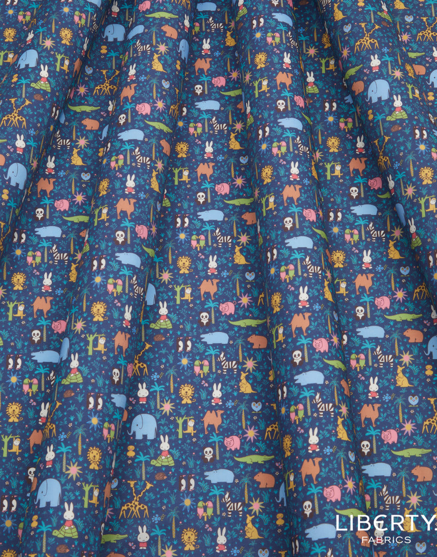 Liberty Fabrics Tana Lawn® Miffy Zoology E