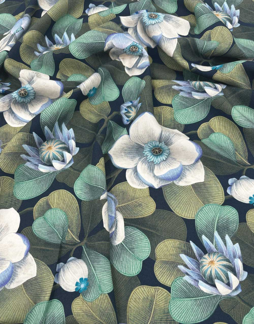 Liberty Fabrics Whitcombe Viscose Twill, Rosea Blue